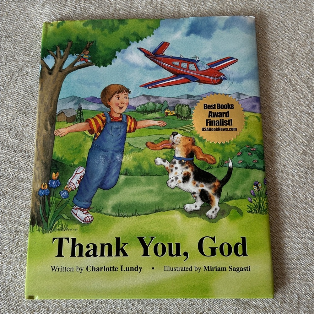 Thank You, God Hardcover Children’s Book Signed by Author Charlotte Lundy EUC
